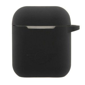 Husă mini MIACA2SLTBK pentru AirPods 1/2 husă rigidă, neagră, colecție de silicon