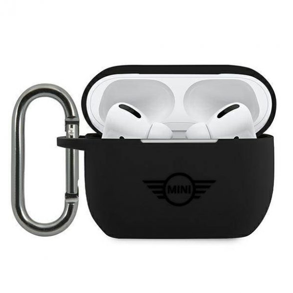 Husă Mini MIACAPSLTBK AirPods Pro carcasă rigidă neagră Husă Silicon Collection