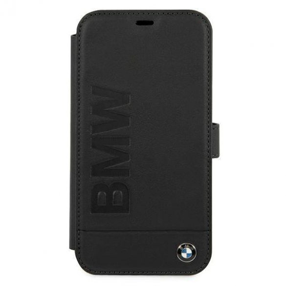 Etui BMW BMFLBKP12SSLLBK iPhone 12 mini 5,4" czarny/black book Signature