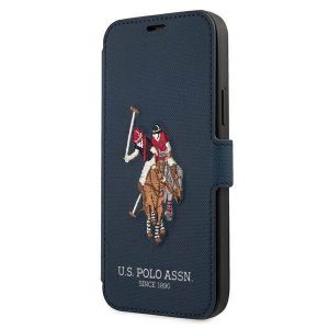 US Polo USFLBKP12MPUGFLNV Husă pentru iPhone 12/12 Pro 6,1" granatowy/marine carte Polo Embroidery Collection