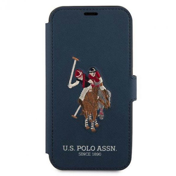 US Polo USFLBKP12MPUGFLNV Husă pentru iPhone 12/12 Pro 6,1" granatowy/marine carte Polo Embroidery Collection