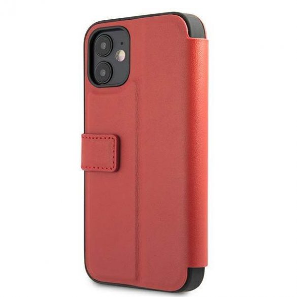 Ferrari FEOGOFLBKP12SRE Carcasa perforata Off Track pentru iPhone 12 mini 5,4" czerwony/carte rosie