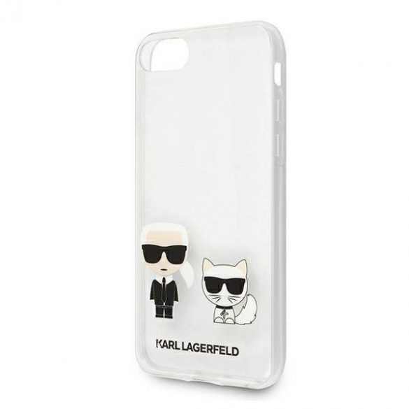 Karl Lagerfeld KLHCI8CKTR iPhone 7/8/SE 2020 / SE 2022 husă transparentă husă Karl & Choupette