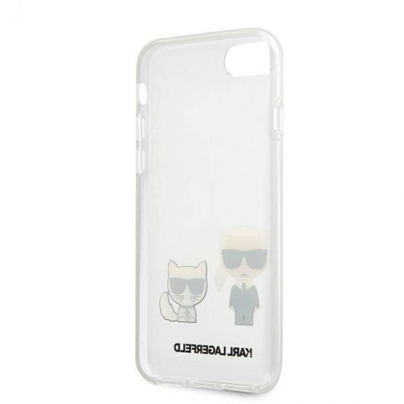 Karl Lagerfeld KLHCI8CKTR iPhone 7/8/SE 2020 / SE 2022 husă transparentă husă Karl & Choupette