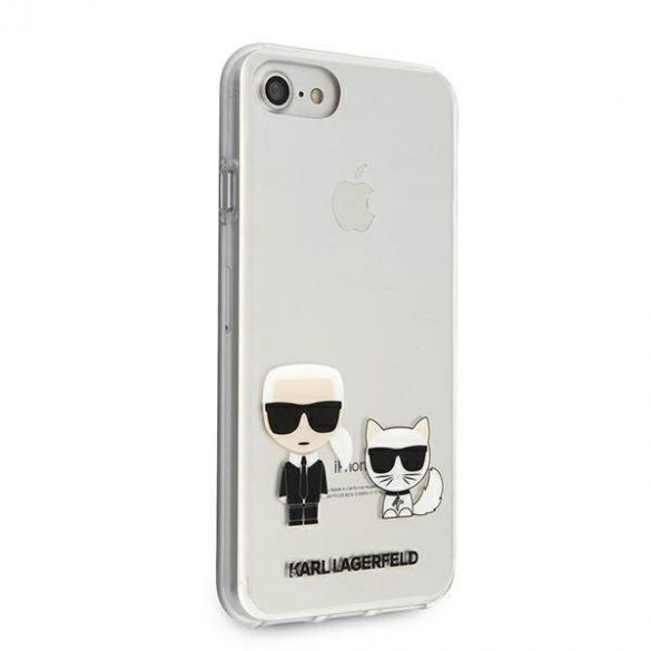 Karl Lagerfeld KLHCI8CKTR iPhone 7/8/SE 2020 / SE 2022 husă transparentă husă Karl & Choupette