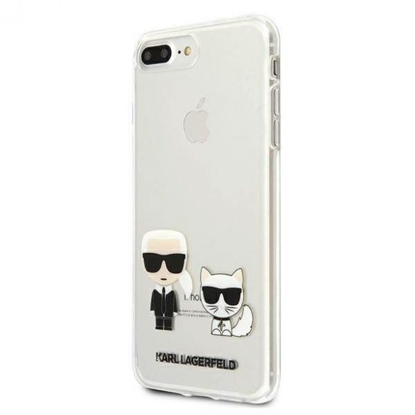 Karl Lagerfeld KLHCI8LCKTR iPhone 7/8 Plus husă transparentă Husă Karl & Choupette