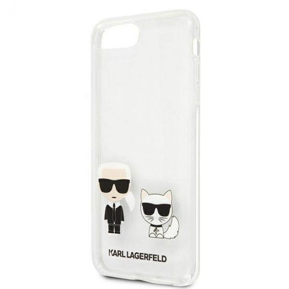 Karl Lagerfeld KLHCI8LCKTR iPhone 7/8 Plus husă transparentă Husă Karl & Choupette