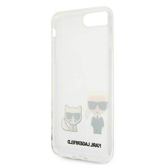 Karl Lagerfeld KLHCI8LCKTR iPhone 7/8 Plus husă transparentă Husă Karl & Choupette