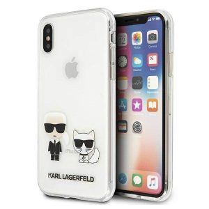 Karl Lagerfeld KLHCPXCKTR iPhone X/XsHusătareHusătransparentă Karl & Choupette