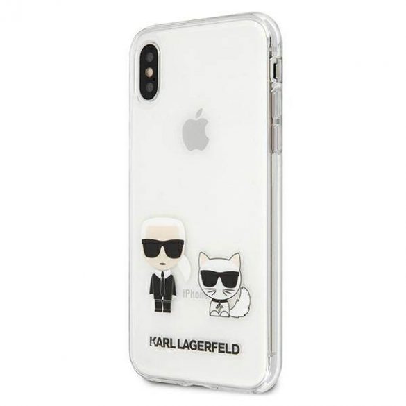 Karl Lagerfeld KLHCPXCKTR iPhone X/XsHusătareHusătransparentă Karl & Choupette