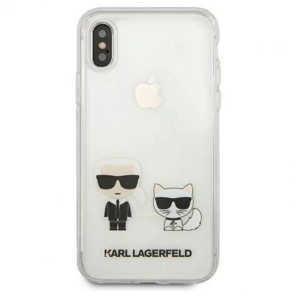 Karl Lagerfeld KLHCPXCKTR iPhone X/XsHusătareHusătransparentă Karl & Choupette