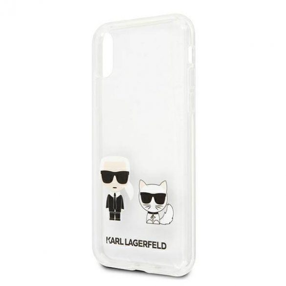 Karl Lagerfeld KLHCPXCKTR iPhone X/XsHusătareHusătransparentă Karl & Choupette