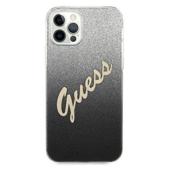 Guess GUHCP12MPCUGLSBK Husă rigidă pentru iPhone 12/12 Pro 6,1 inchi, negru/czarny