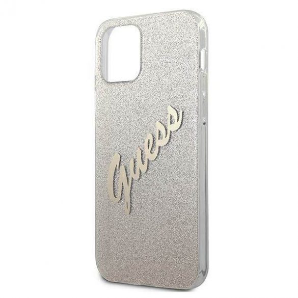 Guess GUHCP12SPCUGLSGO iPhone 12 mini 5,4" złoty/aurie Husă rigidă Glitter Gradient Script