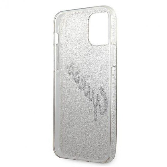 Guess GUHCP12SPCUGLSGO iPhone 12 mini 5,4" złoty/aurie Husă rigidă Glitter Gradient Script