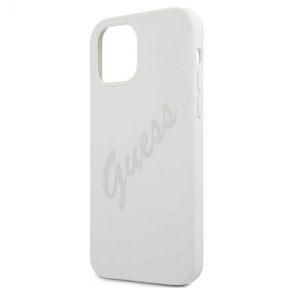 Guess GUHCP12MLSVSCR iPhone 12/12 Pro 6,1" kremowy/crem hardcase Husă Script Vintage