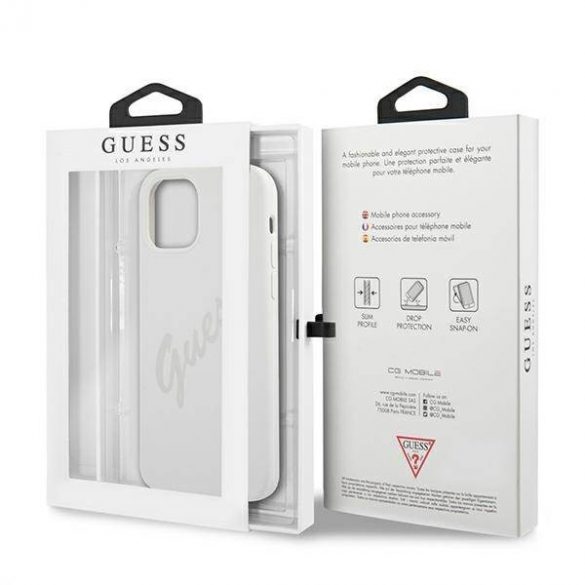 Guess GUHCP12LLSVSCR iPhone 12 Pro Max 6,7" kremowy/crem hardcase Husă Script Vintage