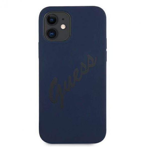 Guess GUHCP12SLSVSBL iPhone 12 mini 5,4" niebieski/albastru Hardcase Script Vintage