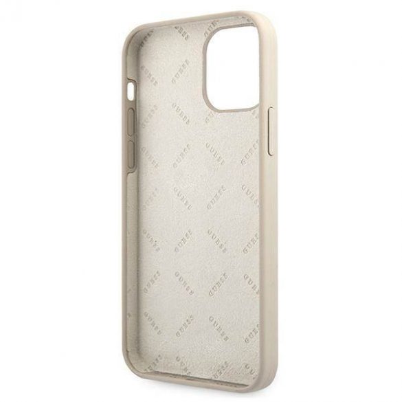 Guess GUHCP12SLSVSGP iPhone 12 mini 5,4" szaro różowy/gri roz husă Hardcase Silicon Vintage