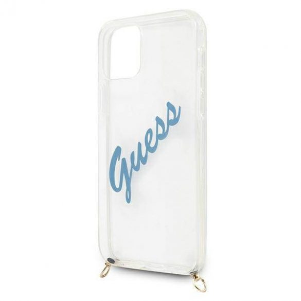 Guess GUHCP12SCRTVSBL iPhone 12 mini 5,4" niebieski/albastru Hardcase Script Vintage