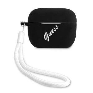 Husă Guess GUACAPLSVSBW AirPods Pro husă biały/negru alb silicon Vintage