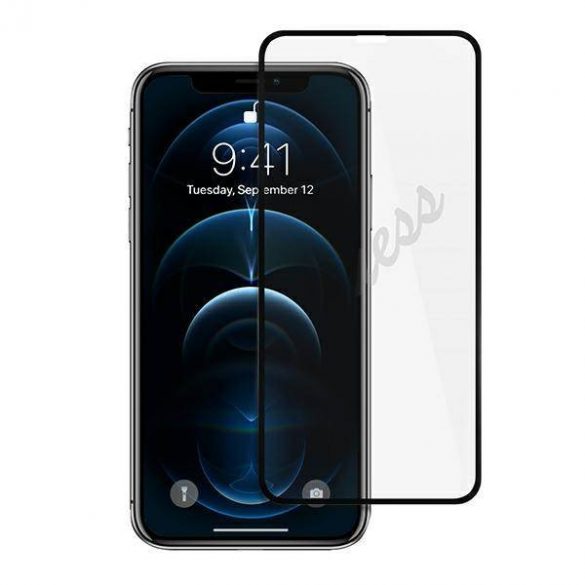 Guess szkło hartowane GUSPP12MSLTR Protector de ecran pentru iPhone 12/12 Pro 6,1" Vintage Magic Logo