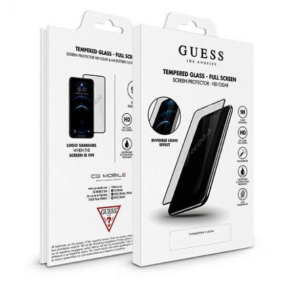 Guess szkło hartowane GUSPP12MSLTR Protector de ecran pentru iPhone 12/12 Pro 6,1" Vintage Magic Logo