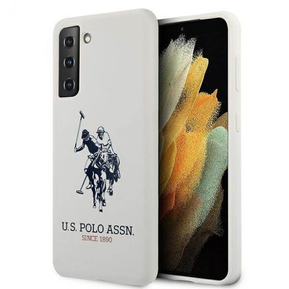 US Polo USHCS21MSLHRWH S21+ G996 biał/alb Husă din silicon cu logo