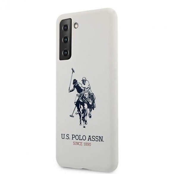 US Polo USHCS21MSLHRWH S21+ G996 biał/alb Husă din silicon cu logo