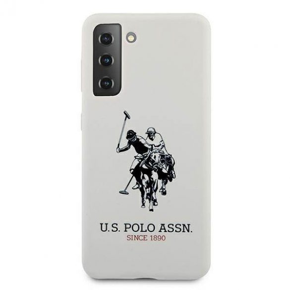 US Polo USHCS21MSLHRWH S21+ G996 biał/alb Husă din silicon cu logo