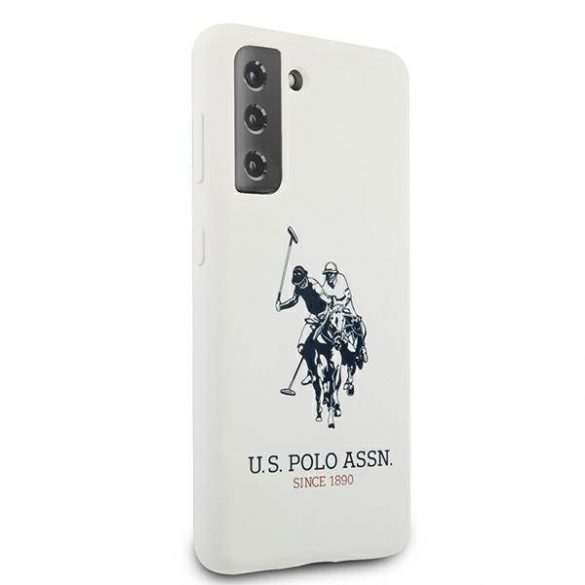 US Polo USHCS21MSLHRWH S21+ G996 biał/alb Husă din silicon cu logo