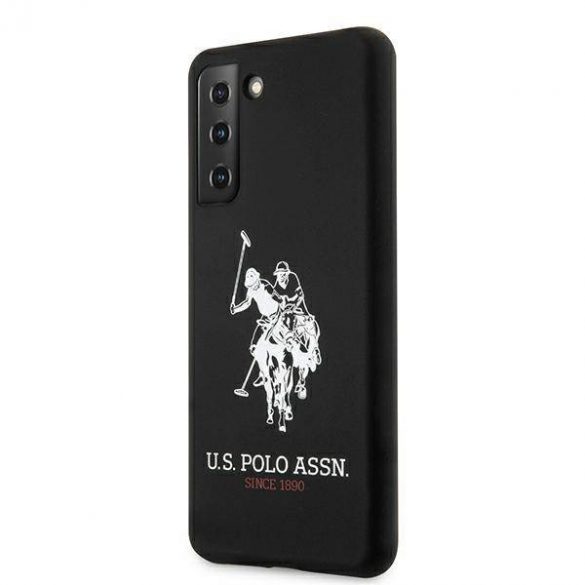 US Polo USHCS21MSLHRBK S21+ G996 husă cu logo din silicon czarny/negru