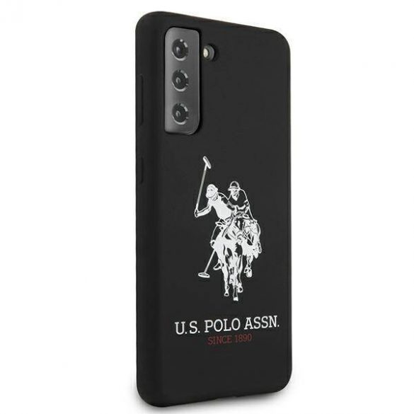 US Polo USHCS21MSLHRBK S21+ G996 husă cu logo din silicon czarny/negru