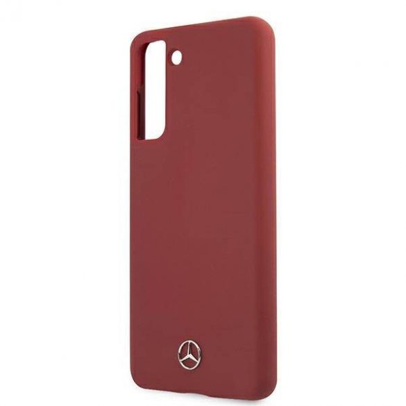 Mercedes MEHCS21SSILRE S21 G991 czerwony/roșu Hardcase Silicone Line