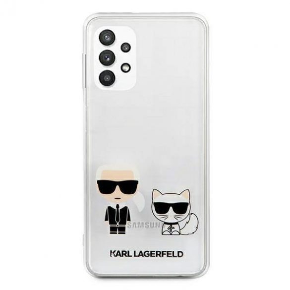 Karl Lagerfeld KLHCA32CKTR A326 A32 5G Carcasă rigidă Transparentă Karl & Choupette