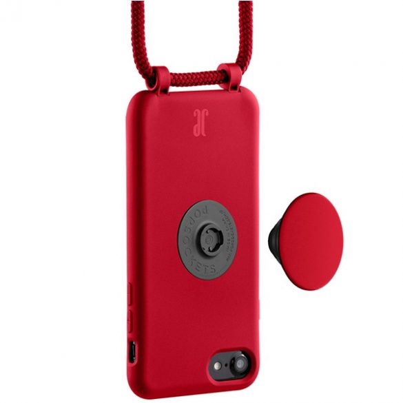 Etui JE PopGrip iPhone 7/8/SE 2020/2022 czerwony/cyber red 30009 (Just Elegance)