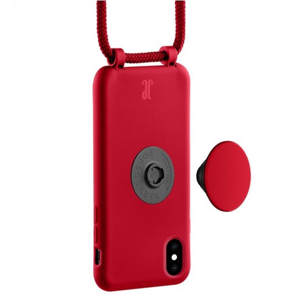 Etui JE PopGrip iPhone X/XS czerwony/cyber red 30016 (Just Elegance)