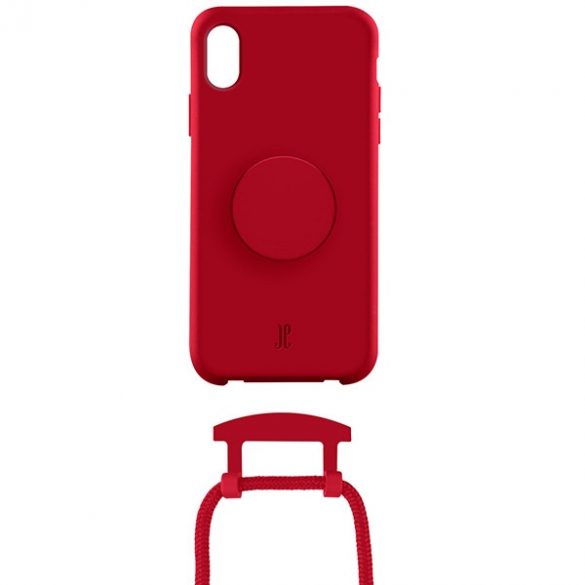 Etui JE PopGrip iPhone X/XS czerwony/cyber red 30016 (Just Elegance)