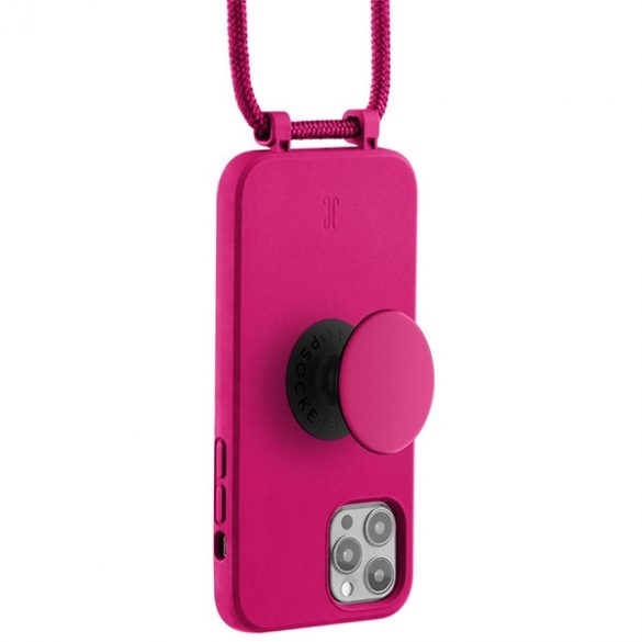 Etui JE PopGrip iPhone 12/12 Pro 6,1 różowy/orhidee floare 30090 (Just Elegance)"