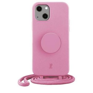 Etui JE PopGrip iPhone 13 / 14 / 15 6,1" rosu pastel/roz pastel 30130 AW/SS23 (doar eleganță)