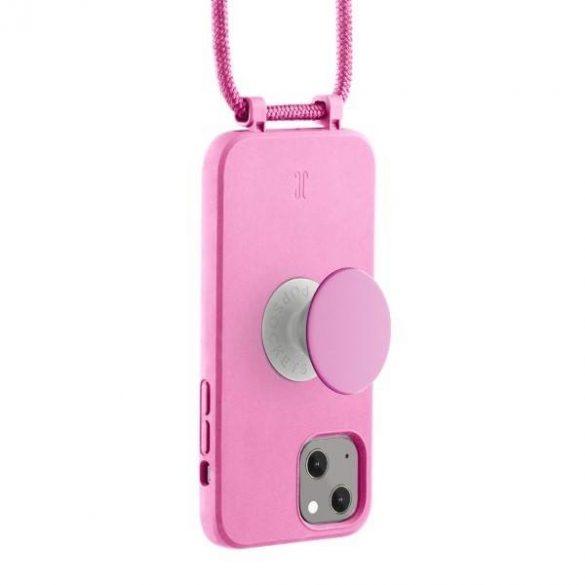 Etui JE PopGrip iPhone 13 / 14 / 15 6,1" rosu pastel/roz pastel 30130 AW/SS23 (doar eleganță)