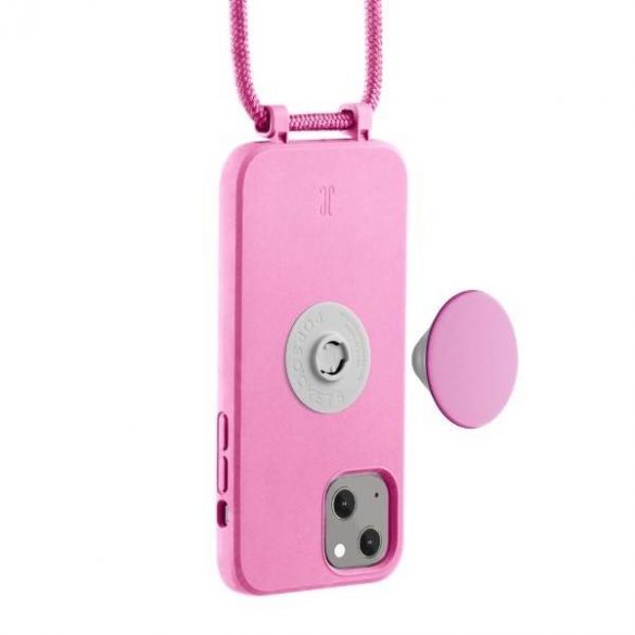 Etui JE PopGrip iPhone 13 / 14 / 15 6,1" rosu pastel/roz pastel 30130 AW/SS23 (doar eleganță)