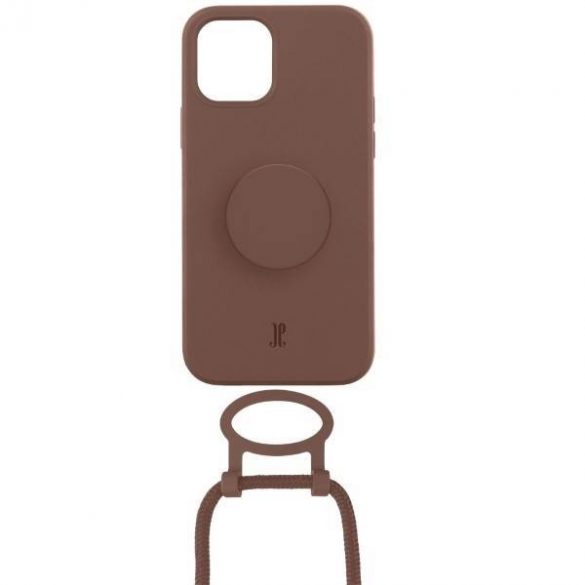 Etui JE PopGrip iPhone 14 / 15 / 13 6.1" brązowy/brown sugar 30143 AW/SS23 (Just Elegance)