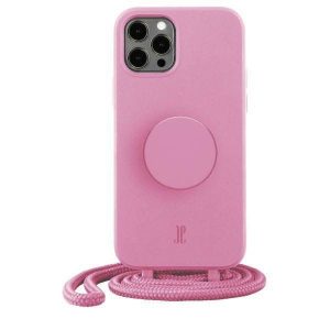 Husă Etui JE PopGrip iPhone 12/12 Pro 6,1" pastelowy różowy/roz pastel 30158 (Just Elegance)