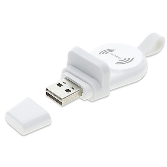 4smarts Ładowarka indukcyjna VoltBeam Mini pentru Apple Watch 1-8/SE z kablem 1m USB-A 2,5 W biały/alb 462332