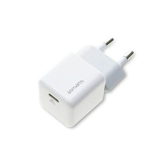 4smarts Ładowarka sieciowa + kabel MFI VoltPlug PD 30W GaN USB-C/Lightning 1,5m biała/alb 451534