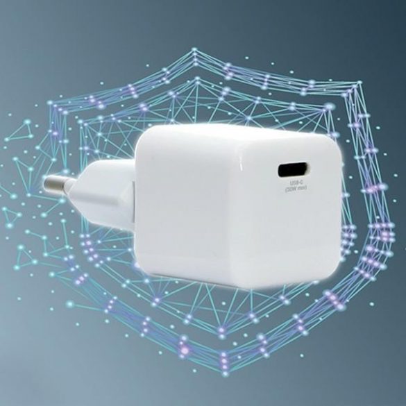 4smarts Ładowarka sieciowa + kabel MFI VoltPlug PD 30W GaN USB-C/Lightning 1,5m biała/alb 451534