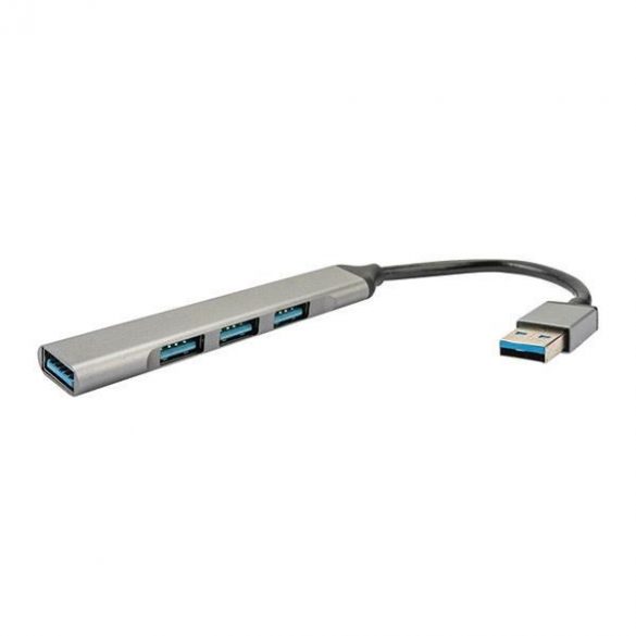 4smarts HUB 4w1 USB-A -3xUSB-A 2.0 + USB-A 3.0 gri spațial 456909