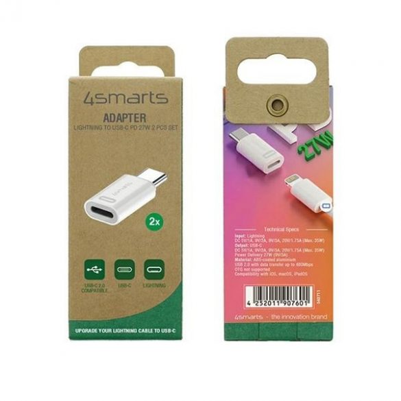 Adaptor 4smarts USB-C/Lightning 27W 2szt 540711