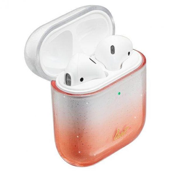 Husă Etui Laut Ombre Sparkle AirPods 1/2 pomarańczowy/portocaliu 38977